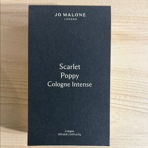 Jo Malone Scarlet Poppy Cologne Intense in Black Box